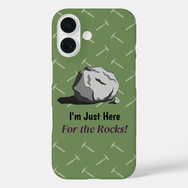 Ich bin nur wegen der Felsen hier! Fall Mate iPhon Case-Mate iPhone Hülle (Rückseite)