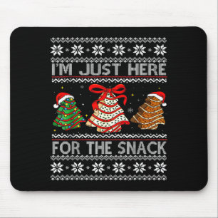 Ich bin nur wegen der Snack-Weihnachts-Cakes Debbi Mousepad