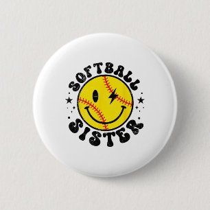 Ich bin nur wegen der Snacks hier Softll Schwester Button
