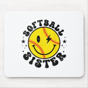 Ich bin nur wegen der Snacks hier Softll Schwester Mousepad