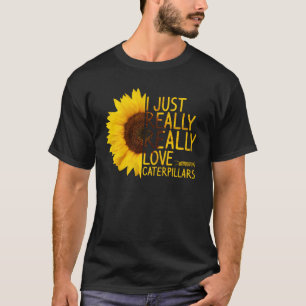 Ich bin nur wirklich Liebe Raupen Männer Sunflow T-Shirt