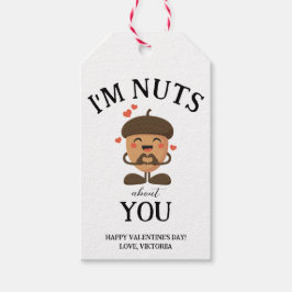 Ich bin Nüsse über dich Valentine einfache lustige Geschenkanhänger