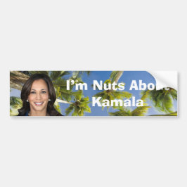 Ich bin Nüsse über Kamala Autoaufkleber