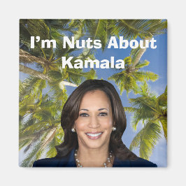 Ich bin Nüsse über Kamala Magnet