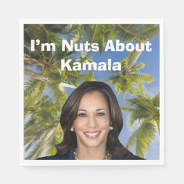 Ich bin Nüsse über Kamala Serviette