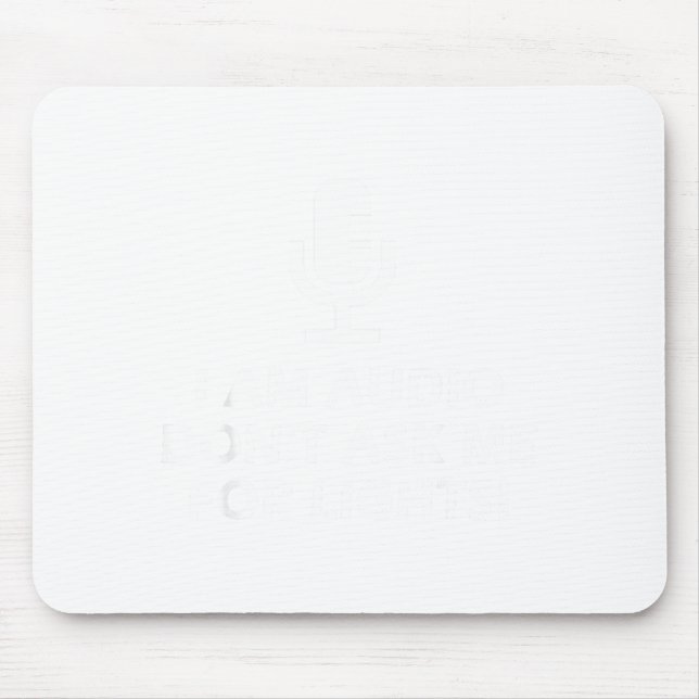 Ich bin O, fragen Sie mich nicht nach Lichtern! Lu Mousepad (Vorne)