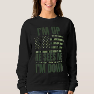 Ich bin oben Er sieht mich, ich bin unten Meme 2 Sweatshirt