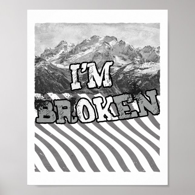 Ich bin Ok Gebrochen-ich bin Gebrochen  Poster (Vorne)