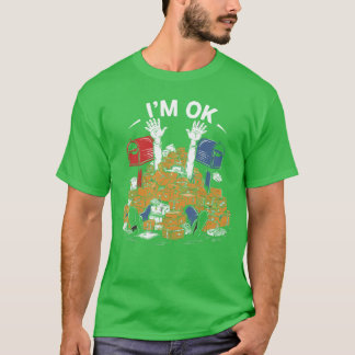 Ich bin OK Lustiger Postmitarbeiter Liebhaber Brie T-Shirt