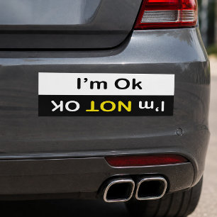 Ich bin okay Autoaufkleber