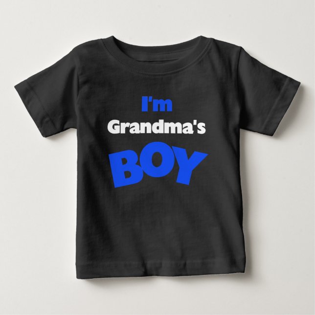 Ich bin Oma's Boy Baby T-shirt (Vorderseite)
