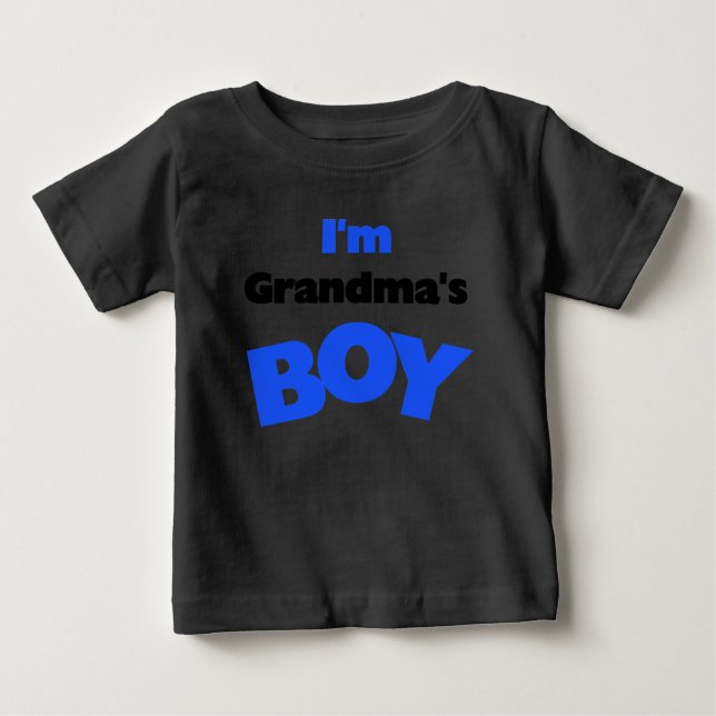 Ich bin Oma's Boy Baby T-shirt (Vorderseite)