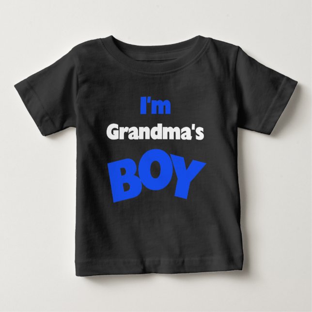 Ich bin Oma's Boy Baby T-shirt (Vorderseite)