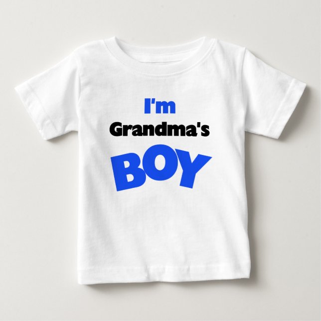 Ich bin Oma's Boy Baby T-shirt (Vorderseite)