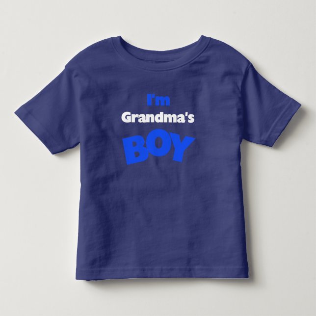 Ich bin Oma's Boy Kleinkind T-shirt (Vorderseite)