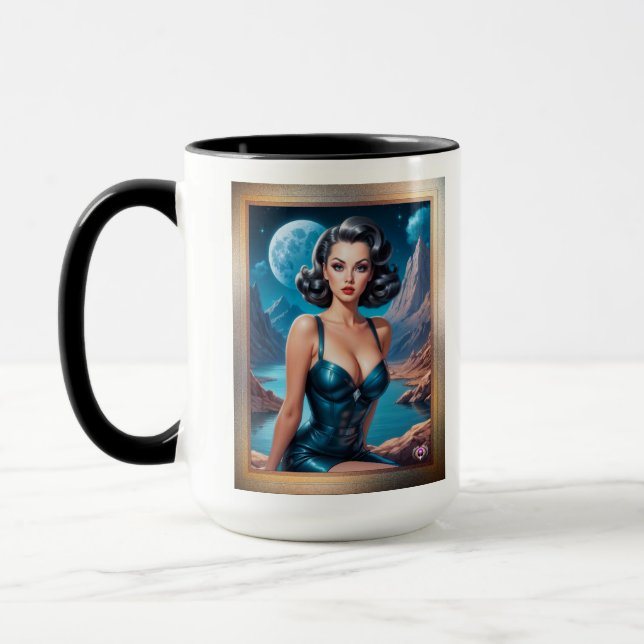 Ich bin On Vacation AI Concept Art von Xzendor7 Tasse (Links)