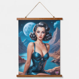 Ich bin On Vacation AI Concept Art von Xzendor7 Wandteppich Mit Holzrahmen