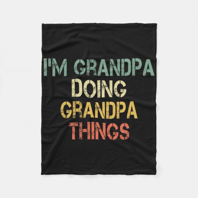 Ich bin Opa Doing Opa Dinge Funny Christmas B Fleecedecke (Vorderseite)