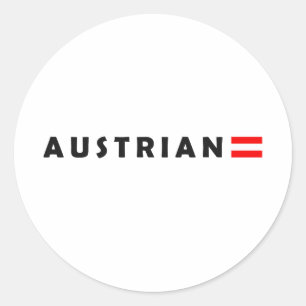 Ich bin Österreicher Runder Aufkleber