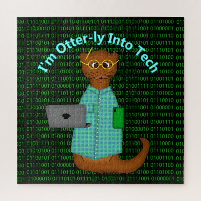 Ich bin Otter-ly in Tech Puzzle (Vertikal)