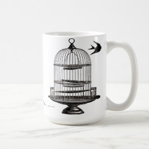 Ich bin Outta hier Viktorianische Vogelkäfig-Tass Kaffeetasse