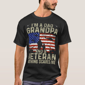 ICH BIN Papa Opa Und Ein Veteran Väter Veteranen T-Shirt