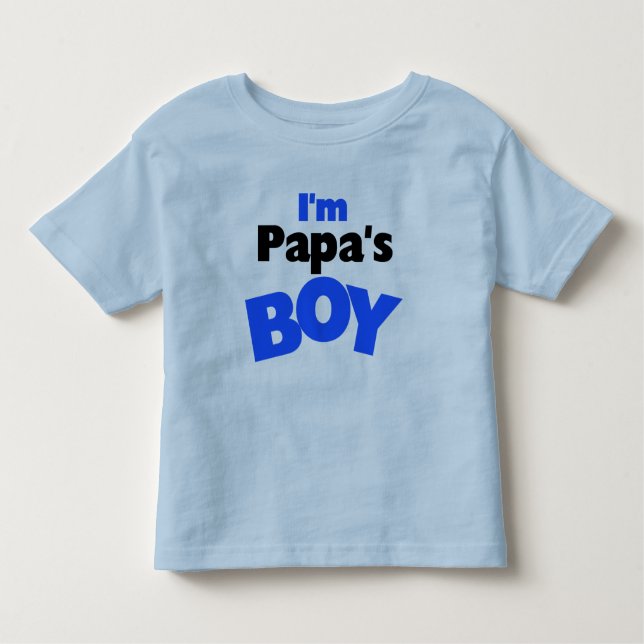 Ich bin Papas Junge Kleinkind T-shirt (Vorderseite)