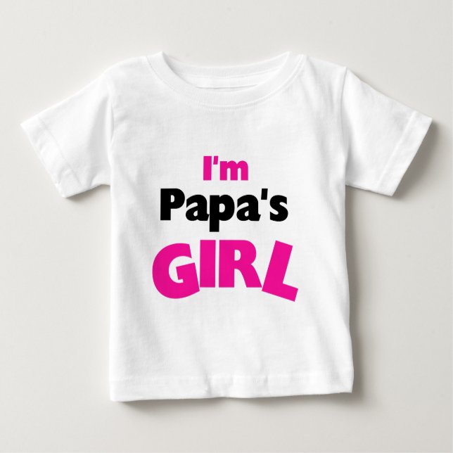 Ich bin Papas Mädchen Baby T-shirt (Vorderseite)