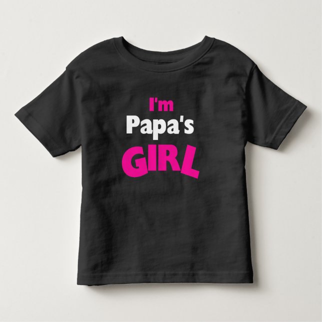 Ich bin Papas Mädchen Kleinkind T-shirt (Vorderseite)