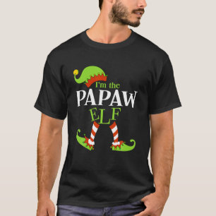 Ich bin PAPAW Elf Family Group Matching PJ Christm T-Shirt