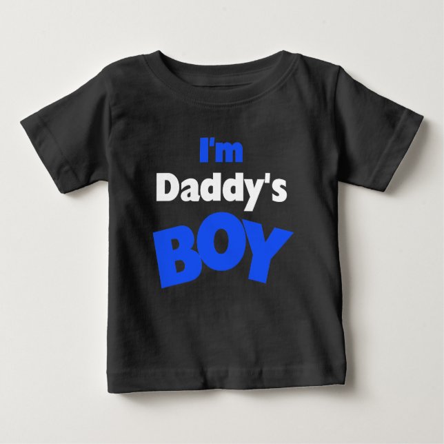 Ich bin Papys Junge Baby T-shirt (Vorderseite)