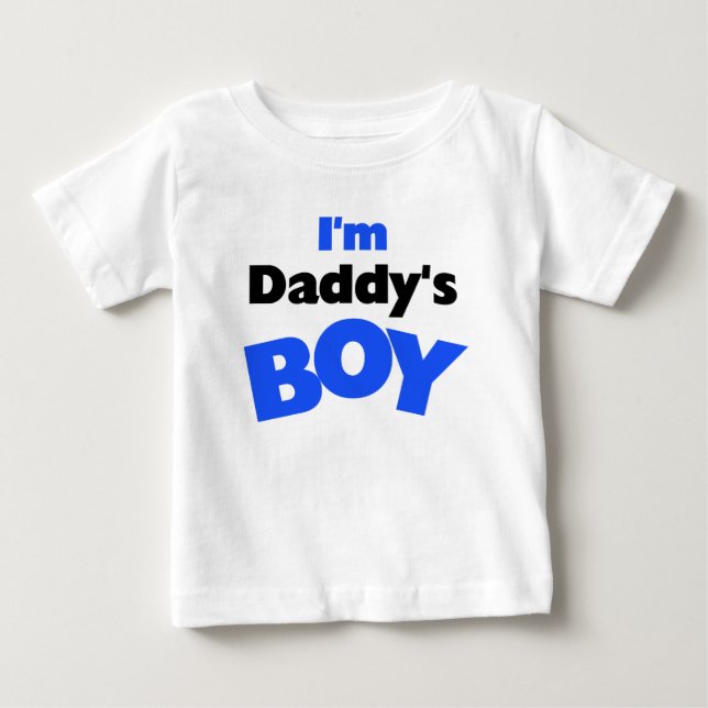 Ich bin Papys Junge Baby T-shirt (Vorderseite)