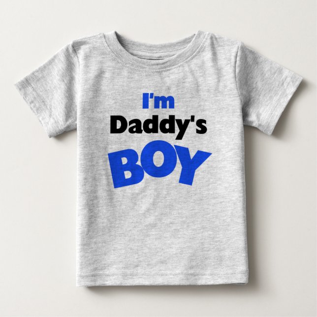Ich bin Papys Junge Baby T-shirt (Vorderseite)
