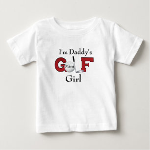Ich bin Papys Mini-Golf-Girl Baby T-shirt