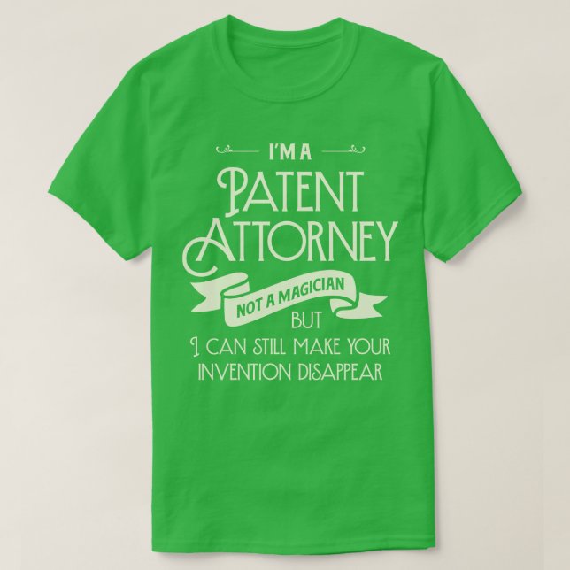 Ich bin Patentanwalt und kein Magier-Funny T-Shirt (Design vorne)