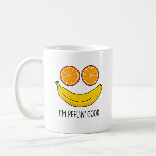 Ich bin Peelin Good Funny Fruit Pun Kaffeetasse