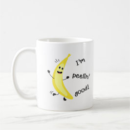 Ich bin Peelin' Gut! - Funny Fruit Pun Kaffeetasse