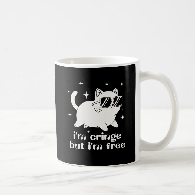 Ich bin peinlich berührt, aber ich bin frei Lustig Kaffeetasse (Rechts)
