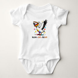 Ich bin Pelicute – Ich bin ein süßer Pelikan-Tee Baby Strampler