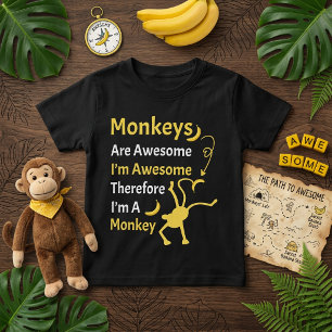 Ich bin Phantastisch, deshalb bin ich ein monkey F T-Shirt
