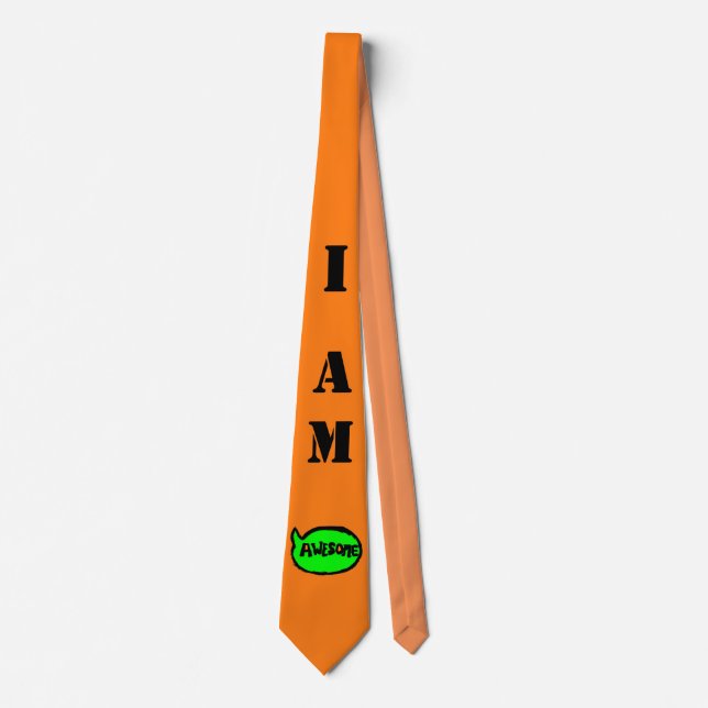 Ich bin Phantastische KRAWATTE (Traffic Cone Orang (Vorderseite)