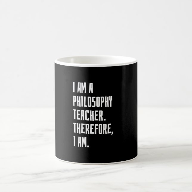 Ich bin Philosophielehrer Kaffeetasse (Mittel)