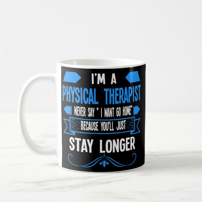 Ich bin Physiotherapeutin  Kaffeetasse (Links)