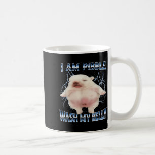 Ich bin Pibble, wasche meinen Bauch Lustiger Hund Kaffeetasse