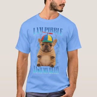 Ich bin Pibble Wasche meinen Bauch Lustiger Pit Bu T-Shirt