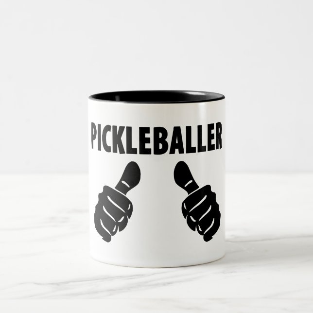 Ich bin Pickleballer Zweifarbige Tasse (Mittel)