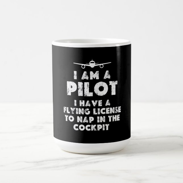 Ich bin Pilot Funny Kaffeetasse (Mittel)