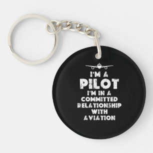 Ich bin Pilot Funny Schlüsselanhänger