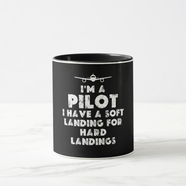 Ich bin Pilot Funny Tasse (Zentrum)