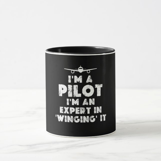 Ich bin Pilot Funny Tasse (Zentrum)